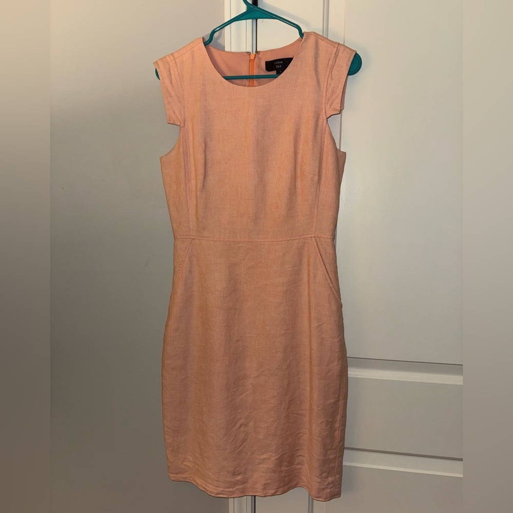 J. Crew Peach Sheath Dress
